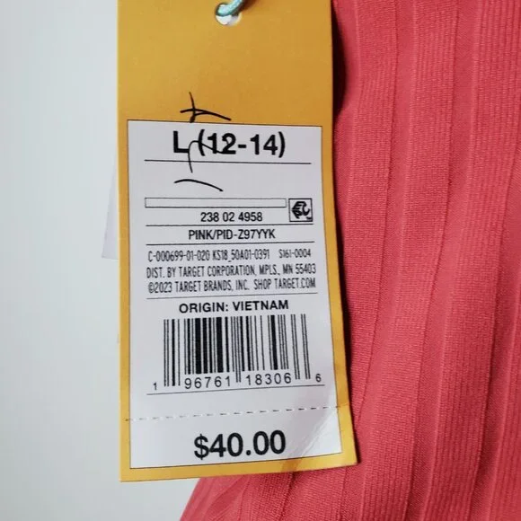 Women's Wide Ribbed Center Ring Medium Coverage One Piece Swimsuit  Kona Sol L - Picture 9 of 11